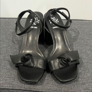 Sam & Libby Black Knot Detail Heels Size 9 1/2